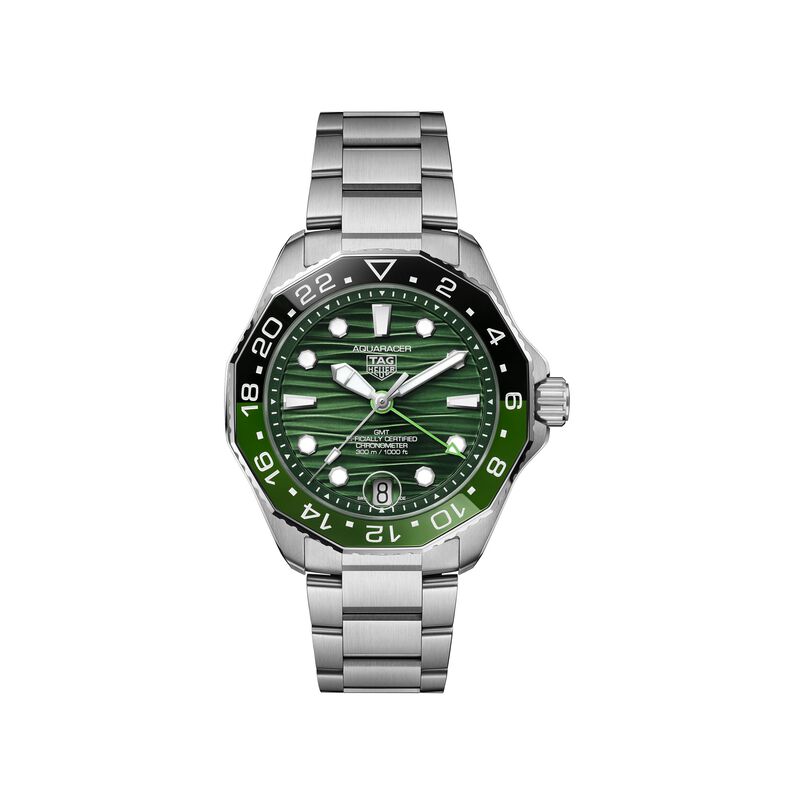 TAG Heuer Aquaracer Professional 300 GMT Green Dial, 42mm image number 0